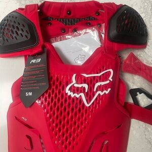 Fox Racing Red and Black Chest Protector